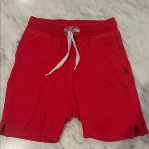 Vibrant Red Kids Shorts with Drawstring